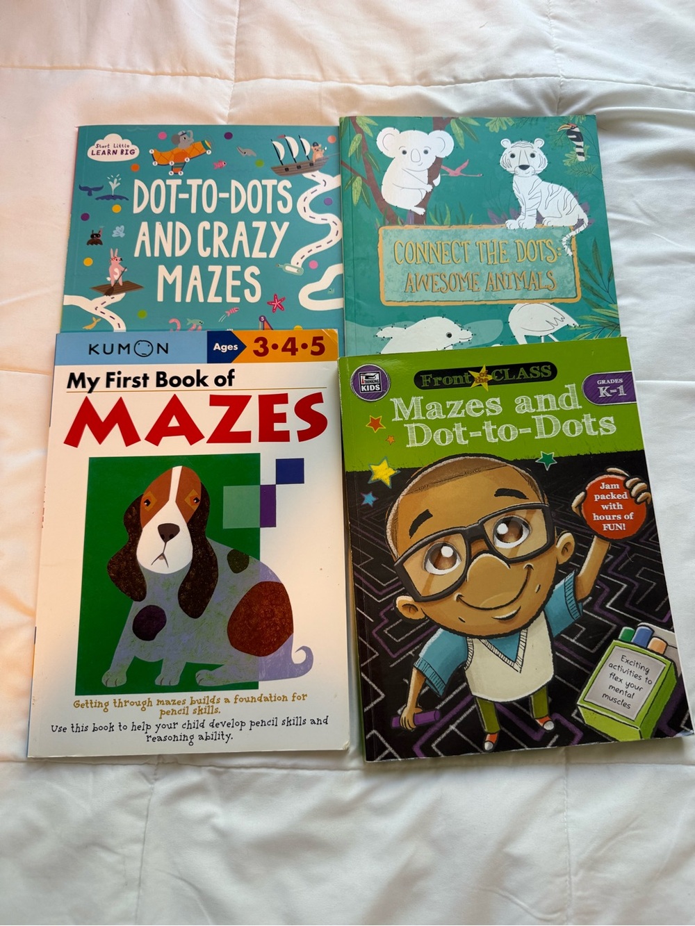 Children’s Maze & Connect the Dots Work Books